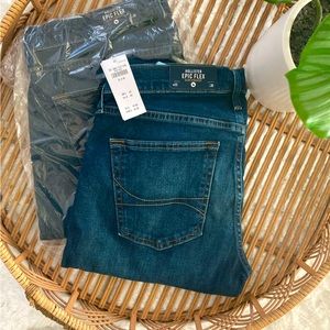 Hollister Mens Epic Flex Slim Straight Jeans 32x30 (2 pairs)